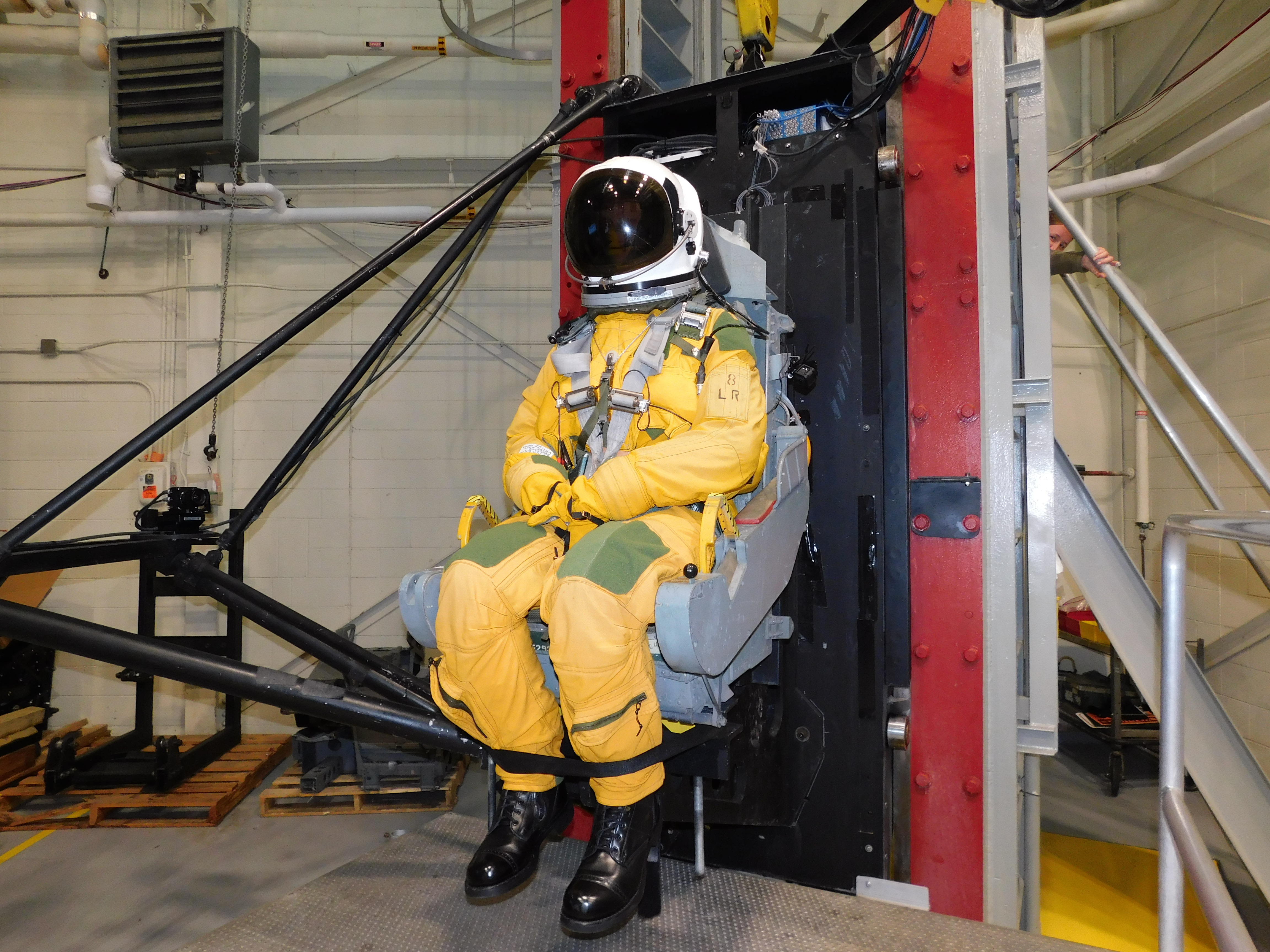 AFRL VDT Impact Facility with ATD Subject Prior to Raising Drop Carriage