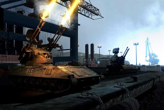 Gaming lab tank shooting image