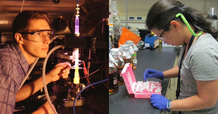 Aerospace Systems directorate team members in lab settings